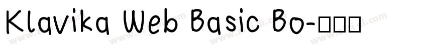 Klavika Web Basic Bo字体转换